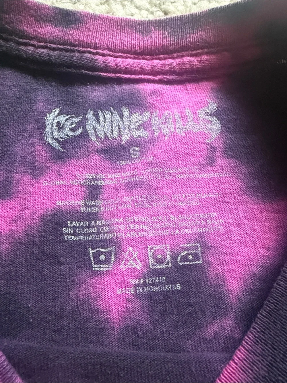 Ice Nine Kills Horrorwood Tie-Dye Purple & Pink Graphic Tee